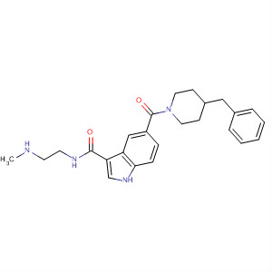 251107-05-8  1H-Indole-3-carboxamide,N-[2-(methylamino)ethyl]-5-[[4-(phenylmethyl)-1-piperidinyl]carbonyl]-