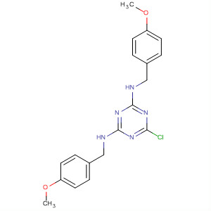 210992-90-8  1,3,5-Triazine-2,4-diamine,6-chloro-N,N'-bis[(4-methoxyphenyl)methyl]-