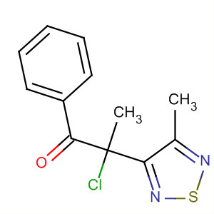 211430-04-5  1-Propanone, 2-chloro-2-(4-methyl-1,2,5-thiadiazol-3-yl)-1-phenyl-