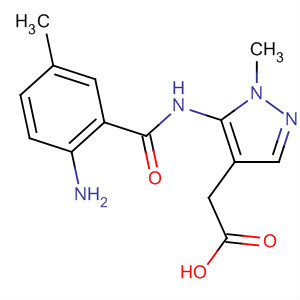 211563-81-4  1H-Pyrazole-4-acetic acid,5-[(2-amino-5-methylbenzoyl)amino]-1-methyl-
