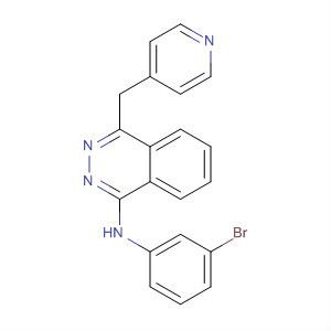 212142-31-9  1-Phthalazinamine, N-(3-bromophenyl)-4-(4-pyridinylmethyl)-