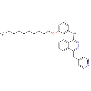 212142-43-3  1-Phthalazinamine, N-[3-(decyloxy)phenyl]-4-(4-pyridinylmethyl)-