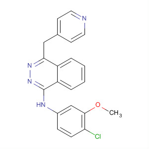 212142-44-4  1-Phthalazinamine, N-(4-chloro-3-methoxyphenyl)-4-(4-pyridinylmethyl)-