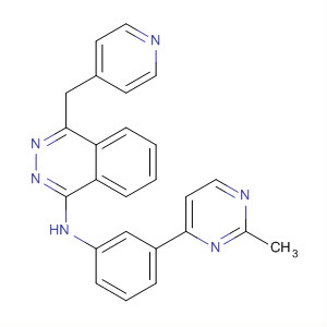 212142-47-7  1-Phthalazinamine,N-[3-(2-methyl-4-pyrimidinyl)phenyl]-4-(4-pyridinylmethyl)-