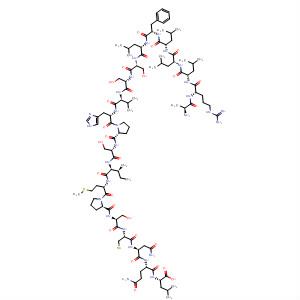 212512-18-0  L-Leucine,L-alanyl-L-arginyl-L-leucyl-L-leucyl-L-leucyl-L-phenylalanyl-L-leucyl-L-seryl-L-seryl-L-valyl-L-histidyl-L-prolyl-L-seryl-L-isoleucyl-L-methionyl-L-prolyl-L-seryl-L-cysteinyl-L-asparaginyl-L-glutaminyl-