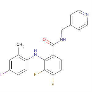 212629-23-7  Benzamide,3,4-difluoro-2-[(4-iodo-2-methylphenyl)amino]-N-(4-pyridinylmethyl)-