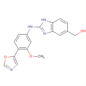 213261-91-7  1H-Benzimidazole-5-methanol,2-[[3-methoxy-4-(5-oxazolyl)phenyl]amino]-