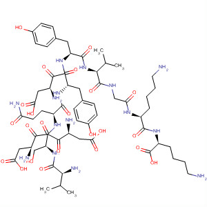 213262-93-2  L-Lysine,L-valyl-L-a-aspartyl-L-a-aspartyl-L-seryl-L-glutaminyl-L-a-aspartyl-L-tyrosyl-L-tyrosyl-L-valylglycyl-L-lysyl-