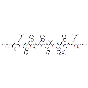 213457-49-9  L-Lysine,L-isoleucyl-L-leucyl-L-arginyl-L-tryptophyl-L-tryptophyl-L-valyl-L-tryptophyl-L-tryptophyl-L-valyl-L-tryptophyl-L-tryptophyl-L-arginyl-L-arginyl-