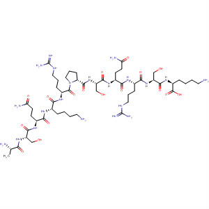 214137-12-9  L-Lysine,L-alanyl-L-seryl-L-glutaminyl-L-lysyl-L-arginyl-L-prolyl-L-seryl-L-glutaminyl-L-arginyl-L-seryl-