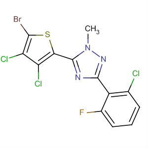 214408-82-9  1H-1,2,4-Triazole,5-(5-bromo-3,4-dichloro-2-thienyl)-3-(2-chloro-6-fluorophenyl)-1-methyl-