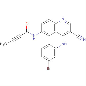 214484-12-5  2-Butynamide, N-[4-[(3-bromophenyl)amino]-3-cyano-6-quinolinyl]-