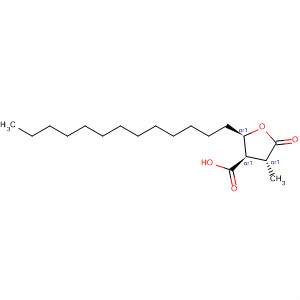 214531-66-5  3-Furancarboxylic acid, tetrahydro-4-methyl-5-oxo-2-tridecyl-,(2R,3R,4R)-rel-