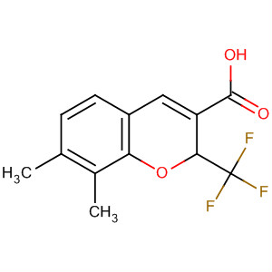 215122-28-4  2H-1-Benzopyran-3-carboxylic acid, 7,8-dimethyl-2-(trifluoromethyl)- 215122-28-4  2H-1-Benzopyran-3-carboxylic acid, 7,8-dimethyl-2-(trifluoromethyl)-