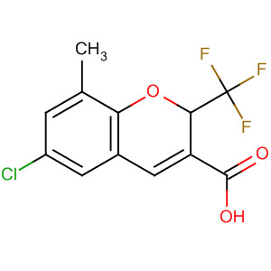 215122-44-4  2H-1-Benzopyran-3-carboxylic acid,6-chloro-8-methyl-2-(trifluoromethyl)- 215122-44-4  2H-1-Benzopyran-3-carboxylic acid,6-chloro-8-methyl-2-(trifluoromethyl)-