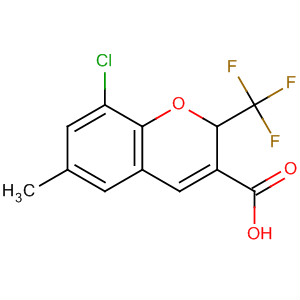 215122-45-5  2H-1-Benzopyran-3-carboxylic acid,8-chloro-6-methyl-2-(trifluoromethyl)- 215122-45-5  2H-1-Benzopyran-3-carboxylic acid,8-chloro-6-methyl-2-(trifluoromethyl)-
