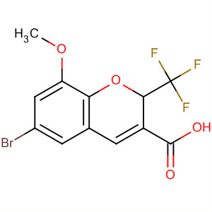 215122-53-5  2H-1-Benzopyran-3-carboxylic acid,6-bromo-8-methoxy-2-(trifluoromethyl)- 215122-53-5  2H-1-Benzopyran-3-carboxylic acid,6-bromo-8-methoxy-2-(trifluoromethyl)-