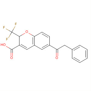 215122-65-9  2H-1-Benzopyran-3-carboxylic acid, 6-(phenylacetyl)-2-(trifluoromethyl)- 215122-65-9  2H-1-Benzopyran-3-carboxylic acid, 6-(phenylacetyl)-2-(trifluoromethyl)-