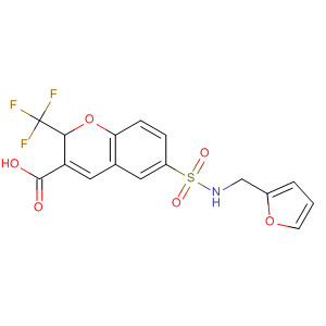 215122-75-1  2H-1-Benzopyran-3-carboxylic acid,6-[[(2-furanylmethyl)amino]sulfonyl]-2-(trifluoromethyl)-