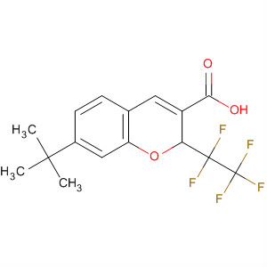 215123-16-3  2H-1-Benzopyran-3-carboxylic acid,7-(1,1-dimethylethyl)-2-(pentafluoroethyl)- 215123-16-3  2H-1-Benzopyran-3-carboxylic acid,7-(1,1-dimethylethyl)-2-(pentafluoroethyl)-