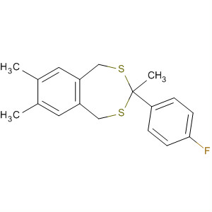 215778-43-1  2,4-Benzodithiepin, 3-(4-fluorophenyl)-1,5-dihydro-3,7,8-trimethyl- 215778-43-1  2,4-Benzodithiepin, 3-(4-fluorophenyl)-1,5-dihydro-3,7,8-trimethyl-