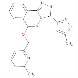 215873-55-5  1,2,4-Triazolo[3,4-a]phthalazine,3-(5-methyl-3-isoxazolyl)-6-[(6-methyl-2-pyridinyl)methoxy]-