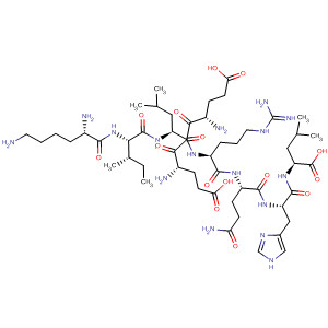 216143-82-7  L-Leucine,L-lysyl-L-isoleucyl-L-a-glutamyl-L-a-glutamyl-L-leucyl-L-arginyl-L-glutaminyl-L-histidyl-