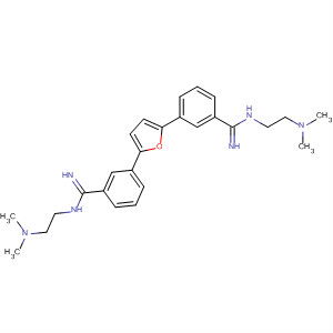 216308-18-8  Benzenecarboximidamide,3,3'-(2,5-furandiyl)bis[N-[2-(dimethylamino)ethyl]-