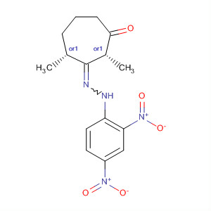 21631-96-9  Cycloheptanone, 2,7-dimethyl-, (2,4-dinitrophenyl)hydrazone, cis-