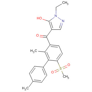 216486-13-4  Methanone,[2,4'-dimethyl-6-(methylsulfonyl)[1,1'-biphenyl]-3-yl](1-ethyl-5-hydroxy-1H-pyrazol-4-yl)-