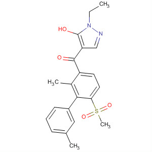 216486-15-6  Methanone,[2,3'-dimethyl-6-(methylsulfonyl)[1,1'-biphenyl]-3-yl](1-ethyl-5-hydroxy-1H-pyrazol-4-yl)-
