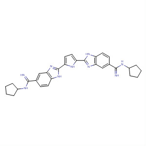 216503-00-3  1H-Benzimidazole-5-carboximidamide,2,2'-(1H-pyrrole-2,5-diyl)bis[N-cyclopentyl-