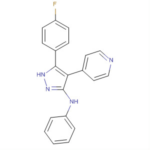 216504-39-1  1H-Pyrazol-3-amine, 5-(4-fluorophenyl)-N-phenyl-4-(4-pyridinyl)-