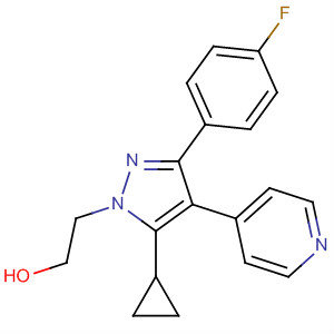 216506-10-4  1H-Pyrazole-1-ethanol, 5-cyclopropyl-3-(4-fluorophenyl)-4-(4-pyridinyl)-
