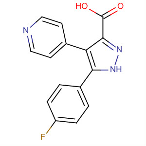 216506-18-2  1H-Pyrazole-3-carboxylic acid, 5-(4-fluorophenyl)-4-(4-pyridinyl)-