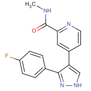 216506-45-5  2-Pyridinecarboxamide,4-[3-(4-fluorophenyl)-1H-pyrazol-4-yl]-N-methyl-