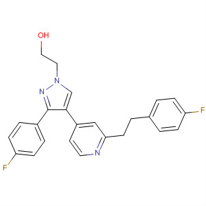216506-91-1  1H-Pyrazole-1-ethanol,3-(4-fluorophenyl)-4-[2-[2-(4-fluorophenyl)ethyl]-4-pyridinyl]-