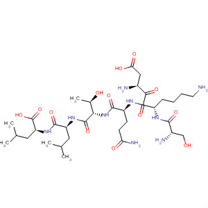 216955-63-4  L-Leucine, L-seryl-L-a-aspartyl-L-lysyl-L-glutaminyl-L-threonyl-L-leucyl-