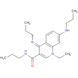 216986-94-6  3-Quinolinecarboxamide,1-ethyl-1,4-dihydro-N-propyl-7-(propylamino)-4-(propylimino)-