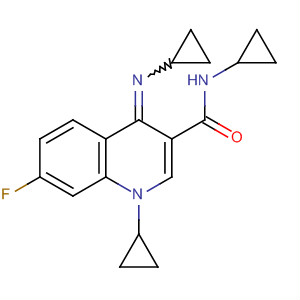 216986-99-1  3-Quinolinecarboxamide,N,1-dicyclopropyl-4-(cyclopropylimino)-7-fluoro-1,4-dihydro-