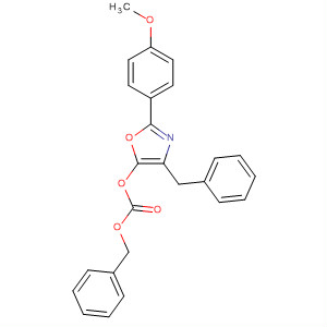 217446-10-1  Carbonic acid, 2-(4-methoxyphenyl)-4-(phenylmethyl)-5-oxazolylphenylmethyl ester
