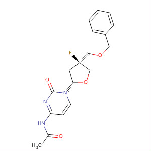 217658-67-8  Acetamide,N-[1-[(2S,4S)-4-fluorotetrahydro-4-[(phenylmethoxy)methyl]-2-furanyl]-1,2-dihydro-2-oxo-4-pyrimidinyl]-
