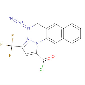 218302-17-1  1H-Pyrazole-5-carbonyl chloride,1-[3-(azidomethyl)-2-naphthalenyl]-3-(trifluoromethyl)-