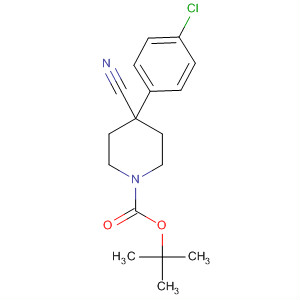 218451-34-4  1-Piperidinecarboxylic acid, 4-(4-chlorophenyl)-4-cyano-,1,1-dimethylethyl ester