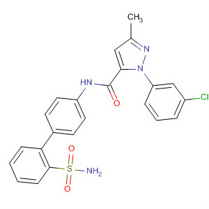 218630-18-3  1H-Pyrazole-5-carboxamide,N-[2'-(aminosulfonyl)[1,1'-biphenyl]-4-yl]-1-(3-chlorophenyl)-3-methyl-