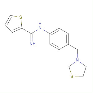 218943-52-3  2-Thiophenecarboximidamide, N-[4-(3-thiazolidinylmethyl)phenyl]-