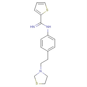 218943-60-3  2-Thiophenecarboximidamide, N-[4-[2-(3-thiazolidinyl)ethyl]phenyl]-