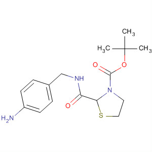 218943-73-8  3-Thiazolidinecarboxylic acid,2-[[[(4-aminophenyl)methyl]amino]carbonyl]-, 1,1-dimethylethyl ester