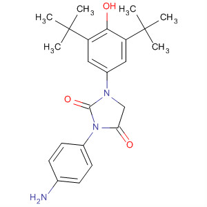 218943-84-1  2,4-Imidazolidinedione,3-(4-aminophenyl)-1-[3,5-bis(1,1-dimethylethyl)-4-hydroxyphenyl]-