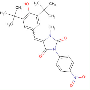 218943-90-9  2,4-Imidazolidinedione,5-[[3,5-bis(1,1-dimethylethyl)-4-hydroxyphenyl]methylene]-1-methyl-3-(4-nitrophenyl)-
